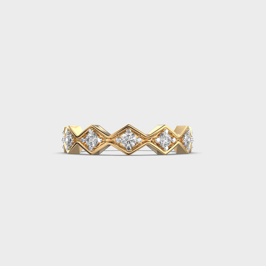 Single Shine Diamond Band Ring