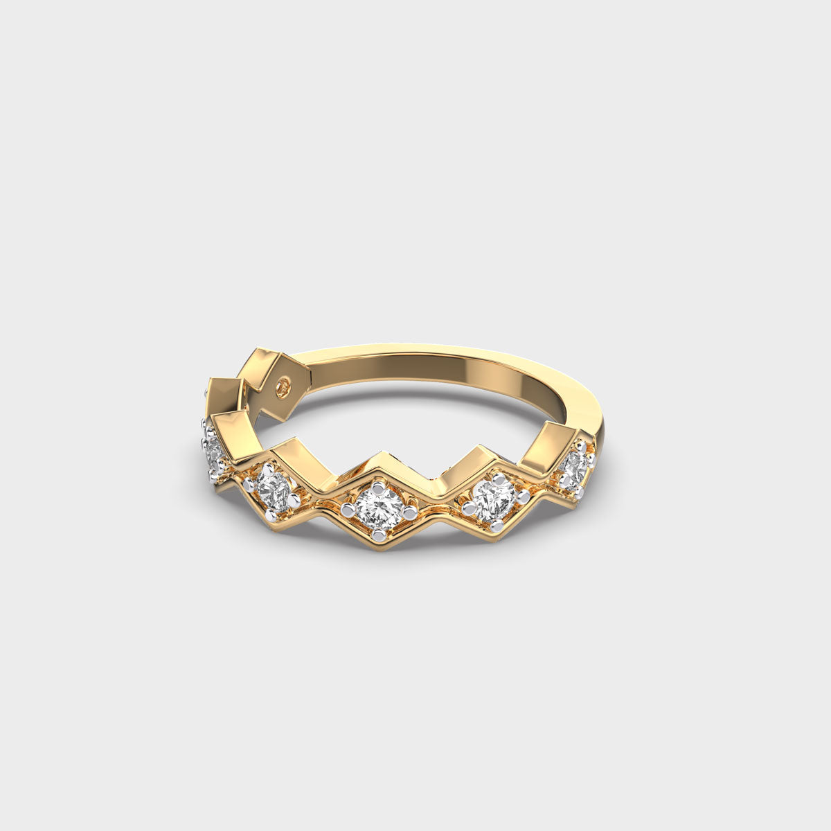 Single Shine Diamond Band Ring