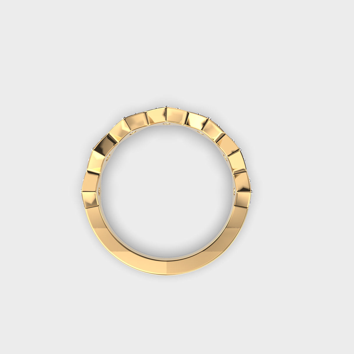 Single Shine Diamond Band Ring